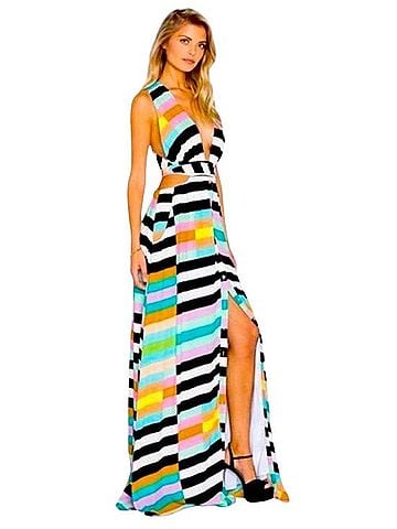Mara Hoffman Halter Wrap Top Maxi Dress Casual Dress (view 1)