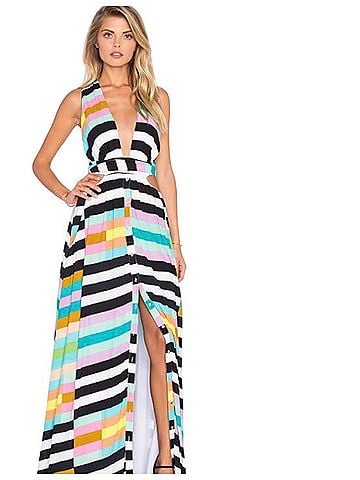 Mara Hoffman Halter Wrap Top Maxi Dress Casual Dress (view 2)