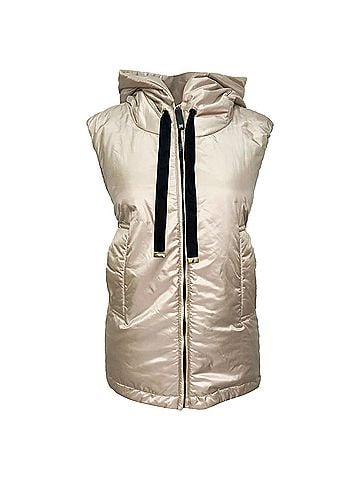 Max Mara Max Mara Padded Vest in Beige Polyester (view 1)