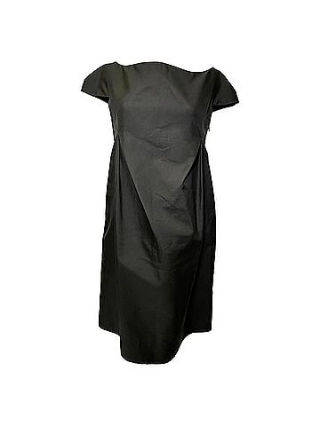 Jil Sander Jil Sander Knee Length Dress in Black Silk (view 1)