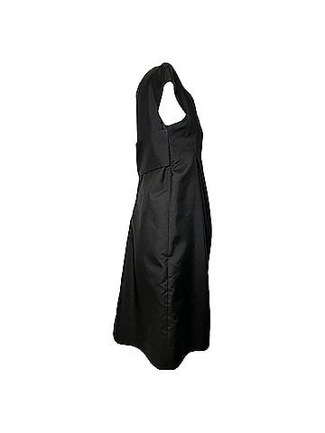 Jil Sander Jil Sander Knee Length Dress in Black Silk (view 2)