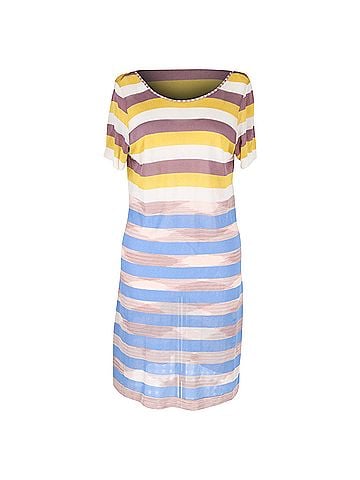 Missoni Missoni Mare Striped Mini Dress in Multicolor Viscose (view 1)