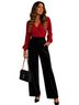 SkyLar Rose Red Long Sleeve Blouse Size M - photo 1