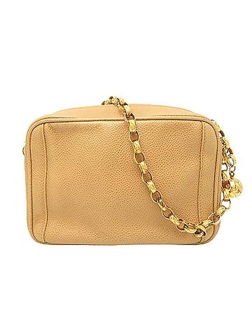 Chanel Chanel Chain Shoulder Bag for Women, Caviar Leather, Beige (view 2)