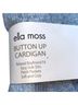 Ella Moss Solid Blue Cardigan Size XL - photo 7