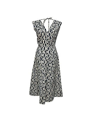 Max Mara Max Mara Geometric Print Midi Dress in Multicolor Cotton (view 1)