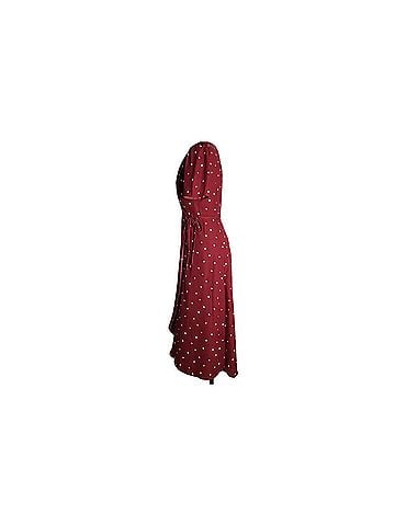 Everly Polka Dot Midi Wrap Dress Casual Dress (view 2)