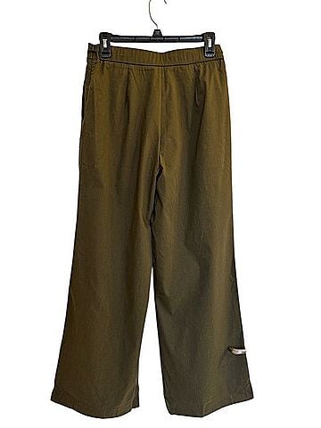 OGL Olive Wide-Leg Drawstring Pants Casual Pants (view 2)