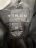 Virgo 100% Polyester Floral Black Blue Gold Cocktail Dress Size 10 - photo 3