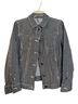 Chico's Stripes Black White Denim Jacket Size M - photo 1