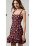 Sugarlips Floral Black Red Pink Casual Dress Size L - photo 4