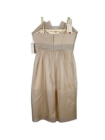 BCBGMAXAZRIA Runway Midi Silk Dress Cocktail Dress (view 2)