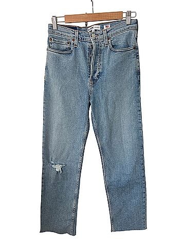 RE/DONE high-rise stove pipe Jeans (view 1)
