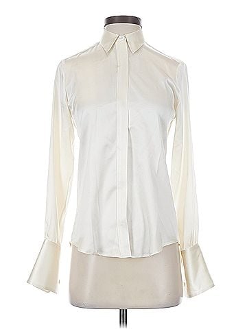 Nili Lotan Nili Lotan Long Sleeve Silk Top (view 1)