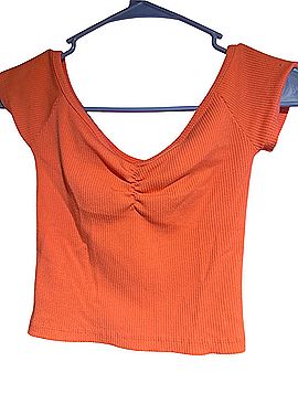 American Eagle Outfitters Short Sleeve Blouse (view 1)