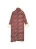 Akira 90% Polyester 10% Acrylic 100% Polyester 100% Polyester 100% Polyester Aztec Or Tribal Print Red Ivory Trenchcoat Size M - photo 2