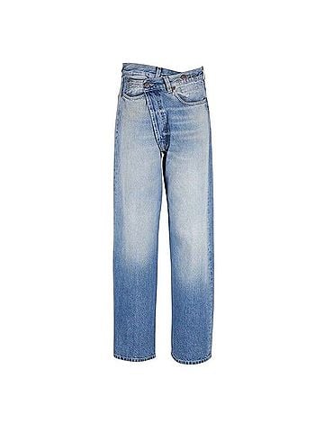 R13 Wide Leg Crossover Jeans (view 1)