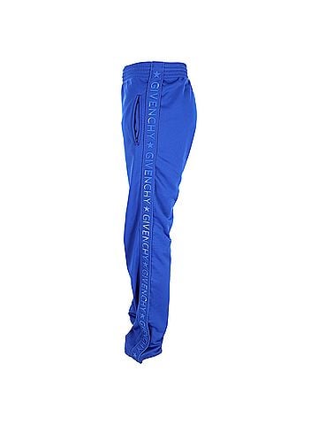 Givenchy Givenchy Logo Tape Detailed Track Pants in Blue Polyester (view 2)