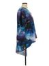 DKNY 100% Polyester Tie-dye Blue Dkny Short Sleeve Blouse Size XL - photo 3