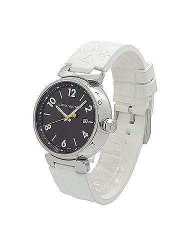 Louis Vuitton Louis Vuitton Tambour Q1111 Men's Watch, Date, Brown Quartz Watch (view 2)
