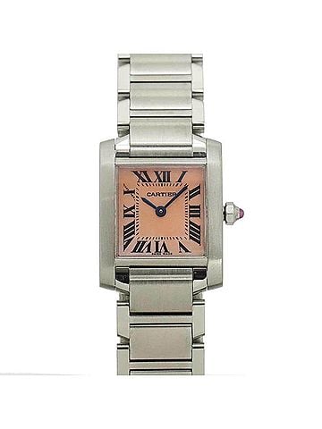 Cartier Cartier Tank Francaise SM W51028Q3 Women's Watch, Pink Shell, Quartz Watch (view 1)