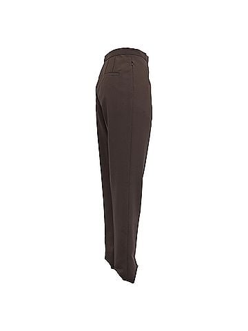 Dries Van Noten Dries Van Noten Crepe Skinny Pants in Brown Polyester (view 2)