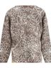 Cynthia Rowley Floral Brown White Pullover Sweater Size S - photo 2