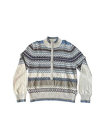Woolrich Fair Isle Quarter-Zip Pullover Sweater (view 1)