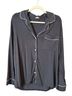 Eberjey Gray Long Sleeve Blouse Size M - photo 1