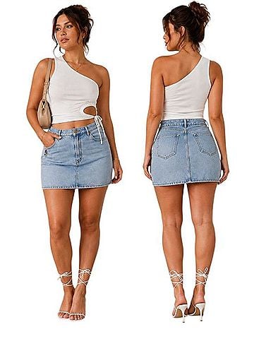 Gitano Denim Skirt (view 1)