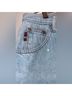 Gitano 100% Cotton Solid Blue Denim Skirt Size 26 waist - photo 10