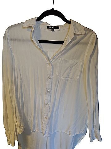 Title Unknown Velvet heart Button-Down Shirt (view 2)