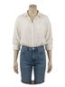 Title Unknown 100% Rayon White Button-Down Shirt Size XS - photo 1