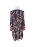 DR2 100% Polyester Floral Polka Dots Brown Pink Casual Dress Size S - photo 2
