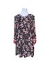 DR2 100% Polyester Floral Polka Dots Brown Pink Casual Dress Size S - photo 1