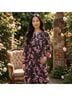 DR2 100% Polyester Floral Polka Dots Brown Pink Casual Dress Size S - photo 4