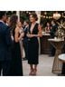 AQ/AQ 100% Polyester Solid Black Cocktail Dress Size 6 - photo 4