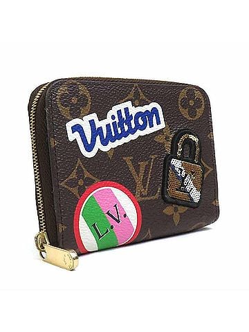 Louis Vuitton Louis Vuitton LOUIS VUITTON Wallet/Coin Purse Patches Collection Monogram Zippy Coin Canvas Brown Women's M63391 r11367i (view 2)