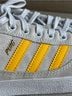 Adidas 100% Suede White Yellow Sneakers Size 6 1/2 - photo 5