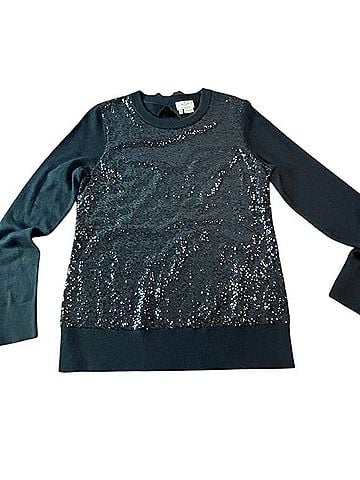Kate Spade New York Sequin Front Bow Back Sweater Cashmere Pullover Sweater (view 1)