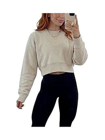 Abercrombie & Fitch YPB neoKNIT Mini Crew Pullover Hoodie (view 1)