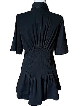 Banana Republic Pintuck Cotton Poplin Mini Shirt Dress Casual Dress (view 2)