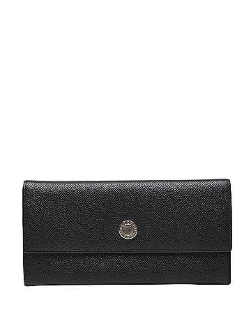 Bvlgari Bvlgari Bulgari bi-fold wallet, black leather, women's. (view 1)