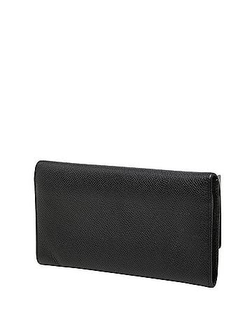 Bvlgari Bvlgari Bulgari bi-fold wallet, black leather, women's. (view 2)