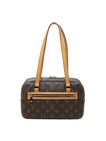 Louis Vuitton Louis Vuitton Monogram Cite MM Shoulder Bag M51182 Brown Leather Women's LOUIS VUITTON (view 1)