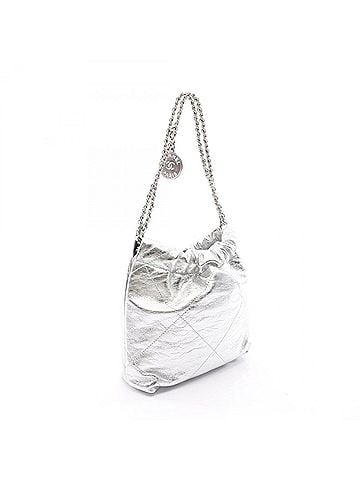 Chanel Chanel CHANEL 22 Mini 2-Way Shoulder Bag Handbag Leather Women's Silver (view 2)