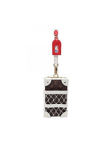 Louis Vuitton Louis Vuitton LV x NBA Soft Trunk Phone Box Monogram Waist Bag Body Handbag Coated Canvas Leather Fabric Men's Brown/White M80102 (view 1)