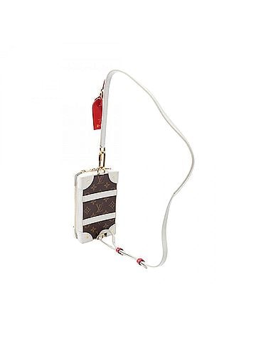 Louis Vuitton Louis Vuitton LV x NBA Soft Trunk Phone Box Monogram Waist Bag Body Handbag Coated Canvas Leather Fabric Men's Brown/White M80102 (view 2)
