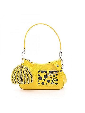Louis Vuitton Louis Vuitton x Yayoi Kusama Marellini Epi Jaune 2-Way Handbag, Leather, Women's, Yellow/Black, M21702 (view 1)