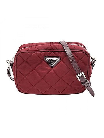 Prada Prada PRADA Shoulder Bag Handbag Nylon Saffiano Leather Women's Bordeaux BT1028 (view 1)